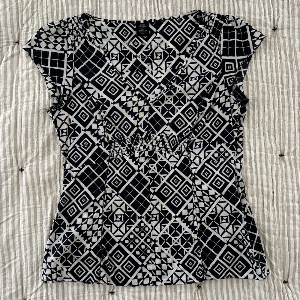 Calvin Klein Women’s Cap Sleeve Blouse